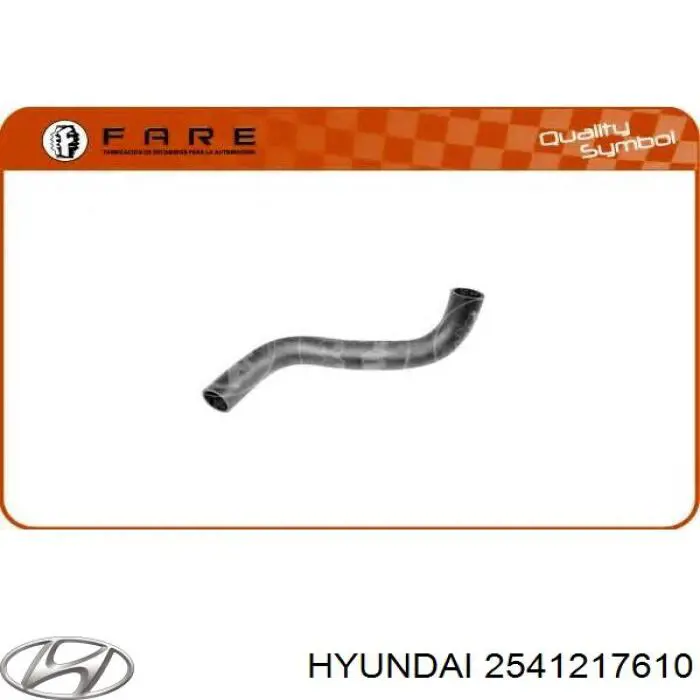 Шланг/патрубок радіатора охолодження, нижній Hyundai/Kia 2541217610 ціна, від  USD