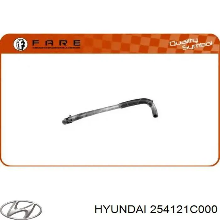 254121C000 Hyundai/Kia Шланг/патрубок радіатора охолодження, нижній