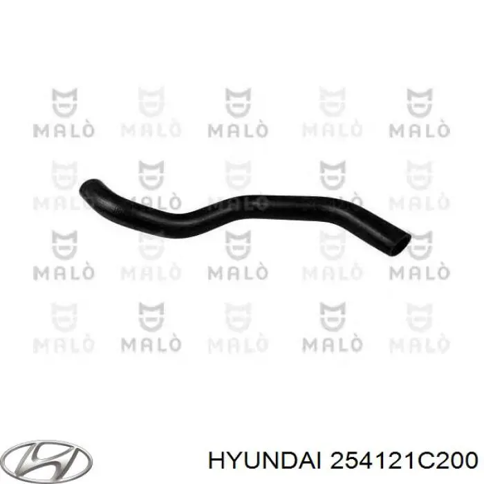 Шланг/патрубок радіатора охолодження, нижній 254121C200 Hyundai/Kia