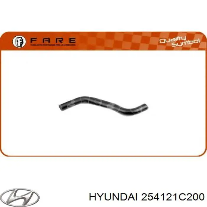 Купити 254121C200 Hyundai/Kia Шланг/патрубок радіатора охолодження, нижній