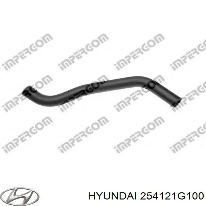 254121G100 Hyundai/Kia Шланг/патрубок радіатора охолодження, нижній