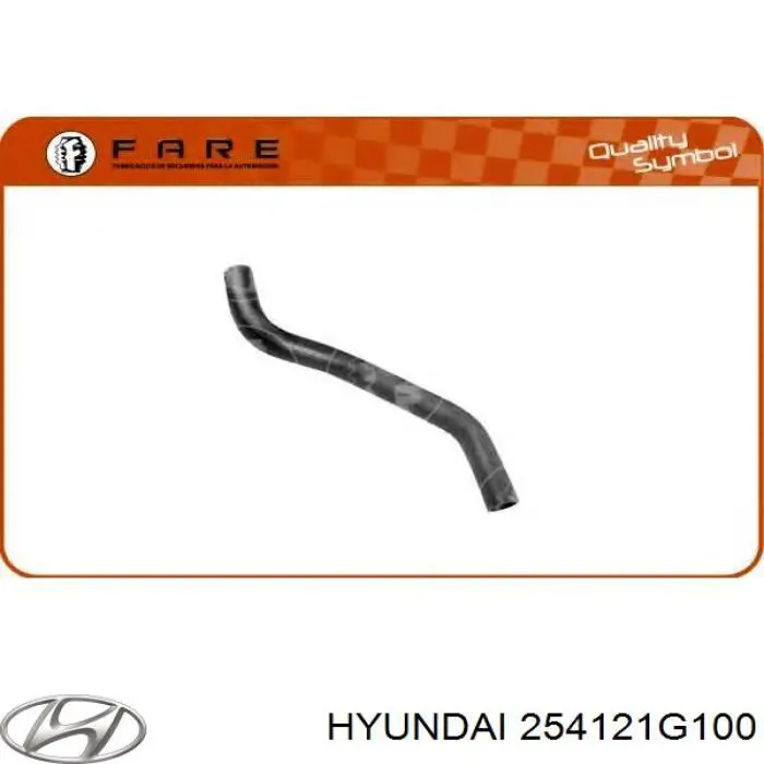 Купити 254121G100 Hyundai/Kia Шланг/патрубок радіатора охолодження, нижній