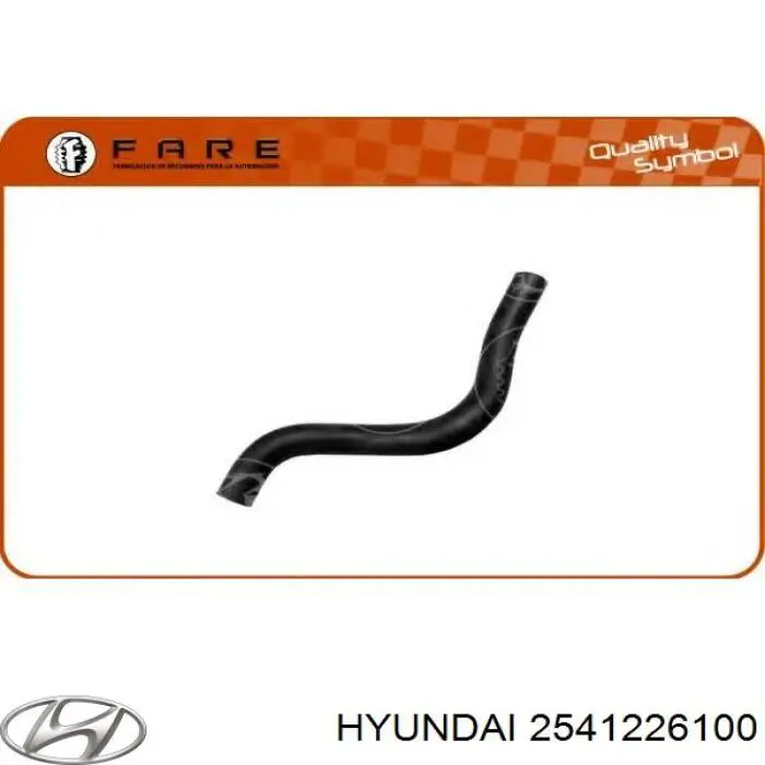 Купити 2541226100 Hyundai/Kia Шланг/патрубок радіатора охолодження, нижній