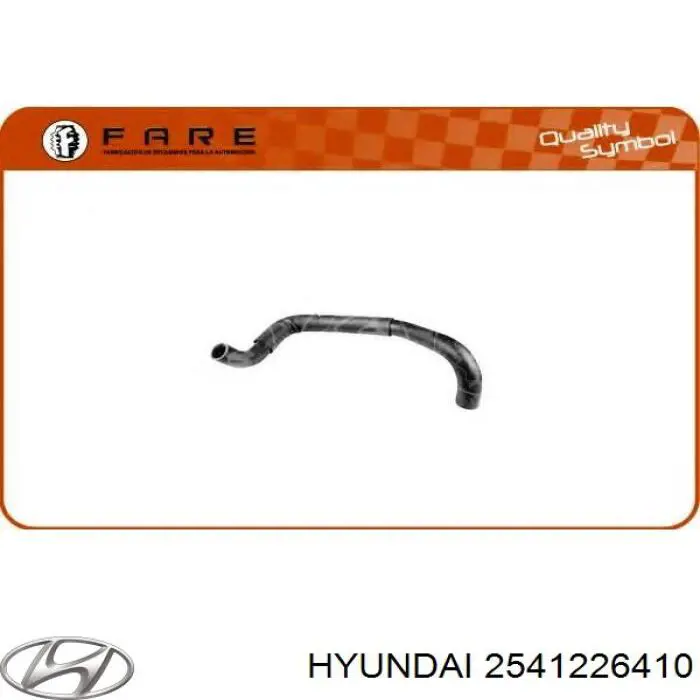 2541226410 Hyundai/Kia Шланг/патрубок радіатора охолодження, нижній