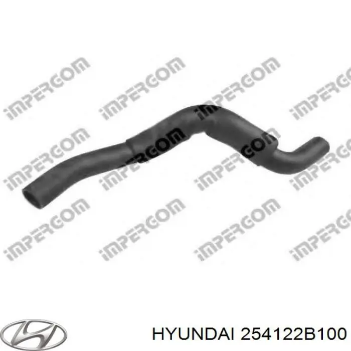 Купити 254122B100 Hyundai/Kia Шланг/патрубок радіатора охолодження, нижній