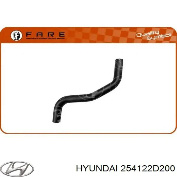 Купити 254122D200 Hyundai/Kia Шланг/патрубок радіатора охолодження, нижній