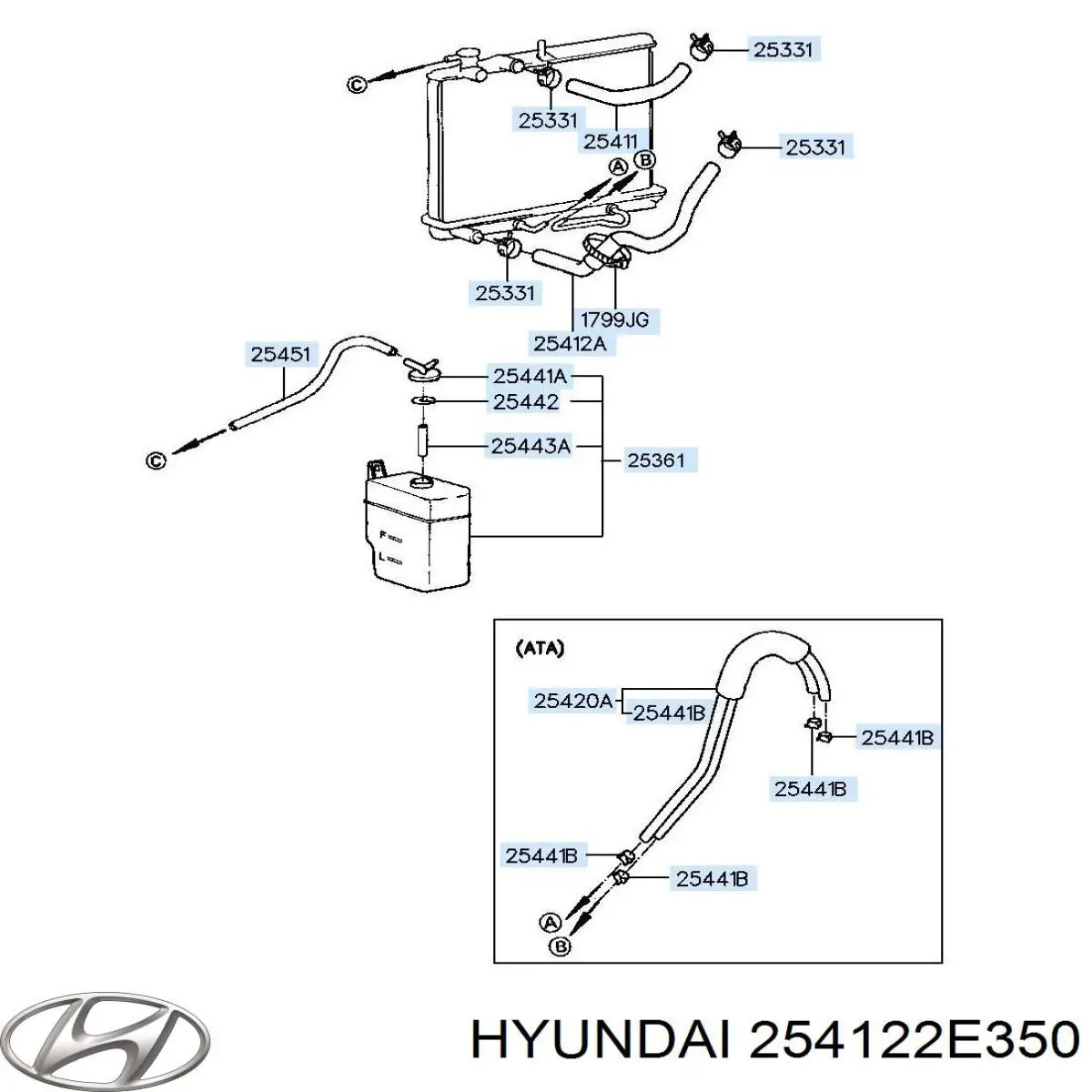  254122E350 Hyundai/Kia