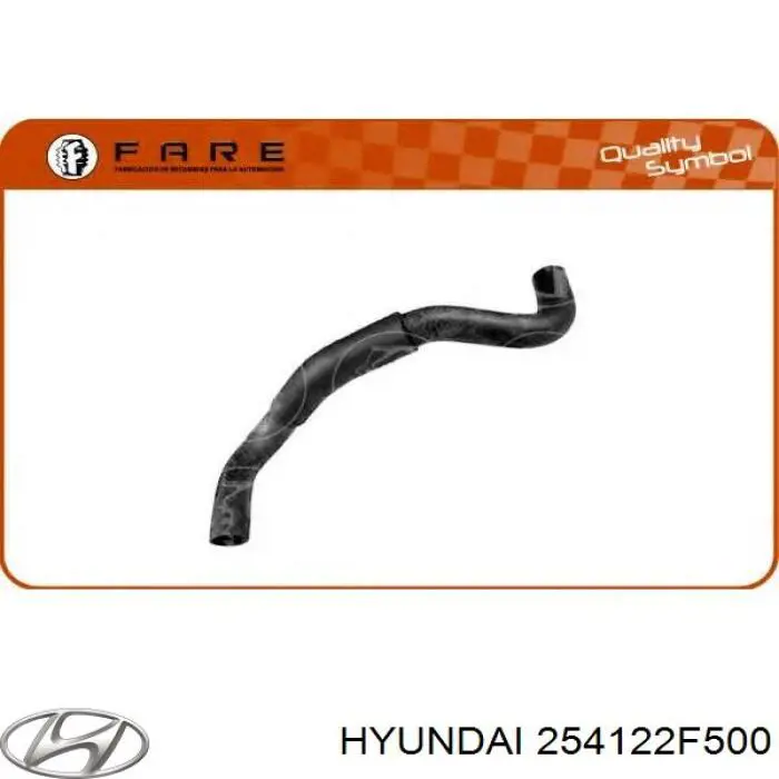 254122F500 Hyundai/Kia Шланг/патрубок радіатора охолодження, нижній