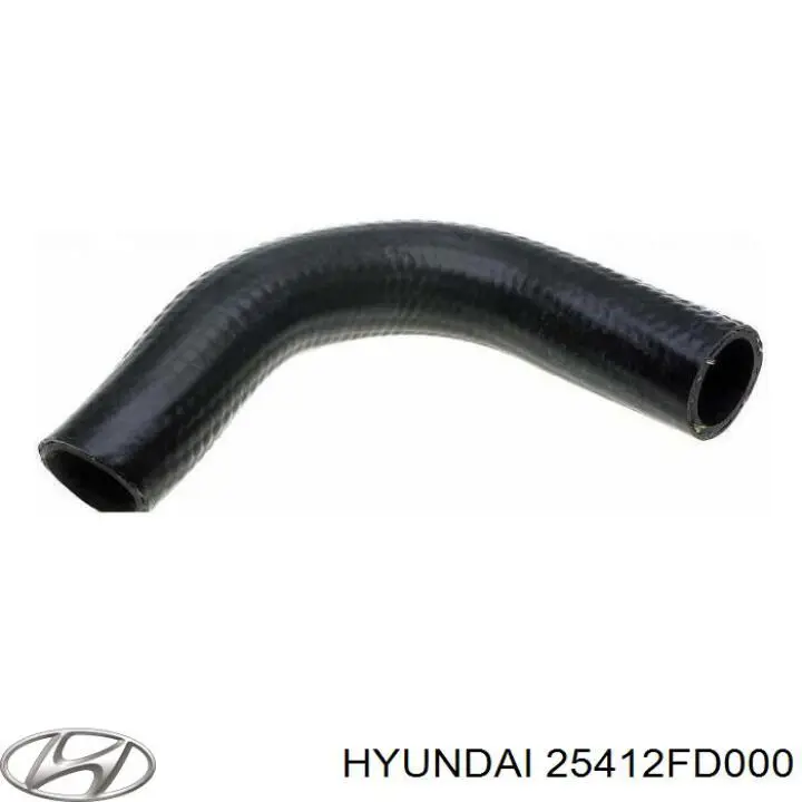 25412FD000 Hyundai/Kia Шланг/патрубок радіатора охолодження, нижній