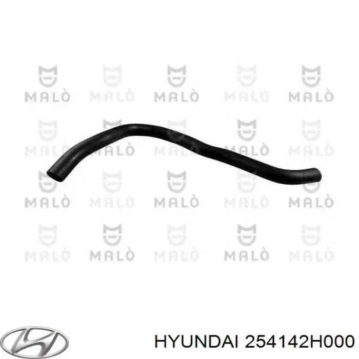 Шланг/патрубок радіатора охолодження, верхній Hyundai/Kia 254142H000 ціна, від 18.34 USD