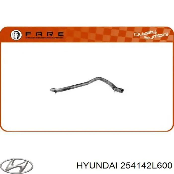 254142H600 Hyundai/Kia Патрубок системи охолодження