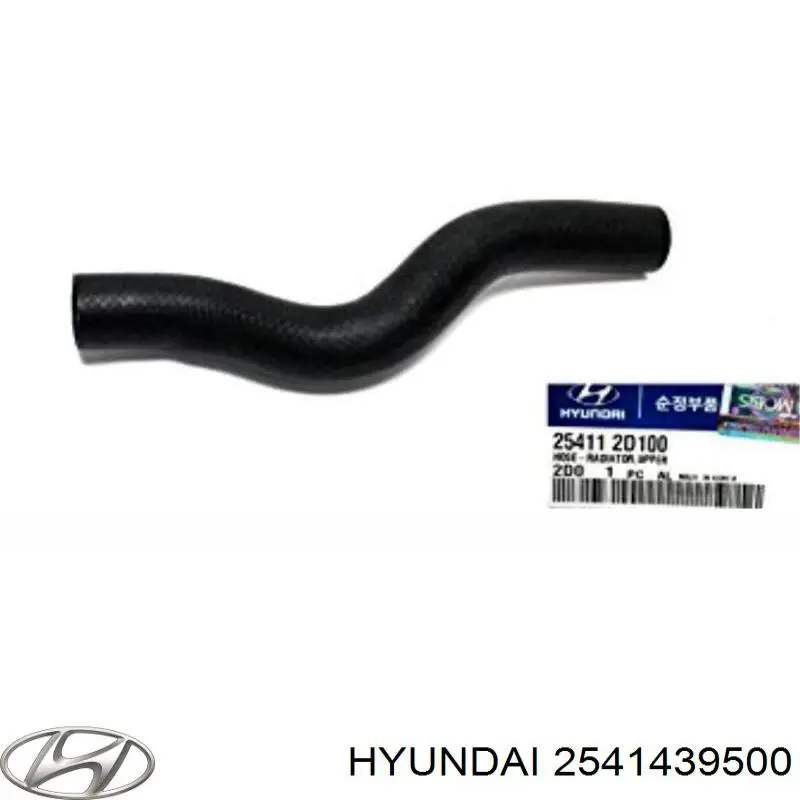 2541439500 Hyundai/Kia шланг/патрубок радіатора охолодження, верхній