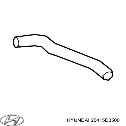 Патрубок системи охолодження Hyundai/Kia 25415D3500 ціна, від 63.33 USD