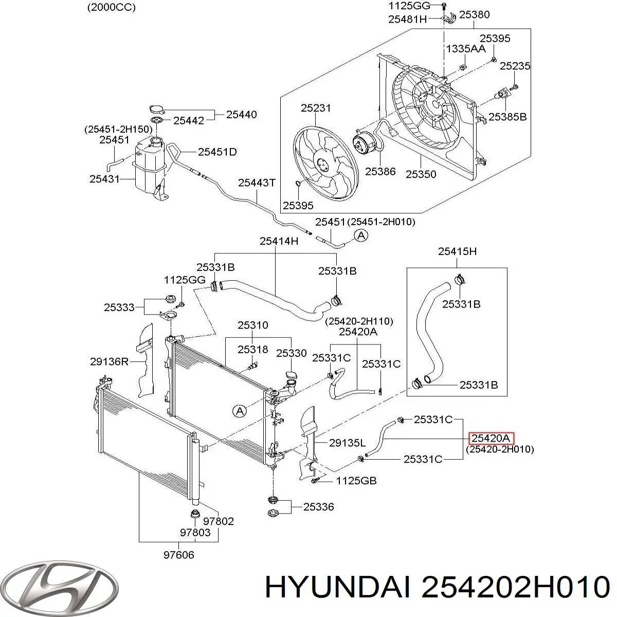  Hyundai/Kia 254202H010 ціна, від 12.67 USD