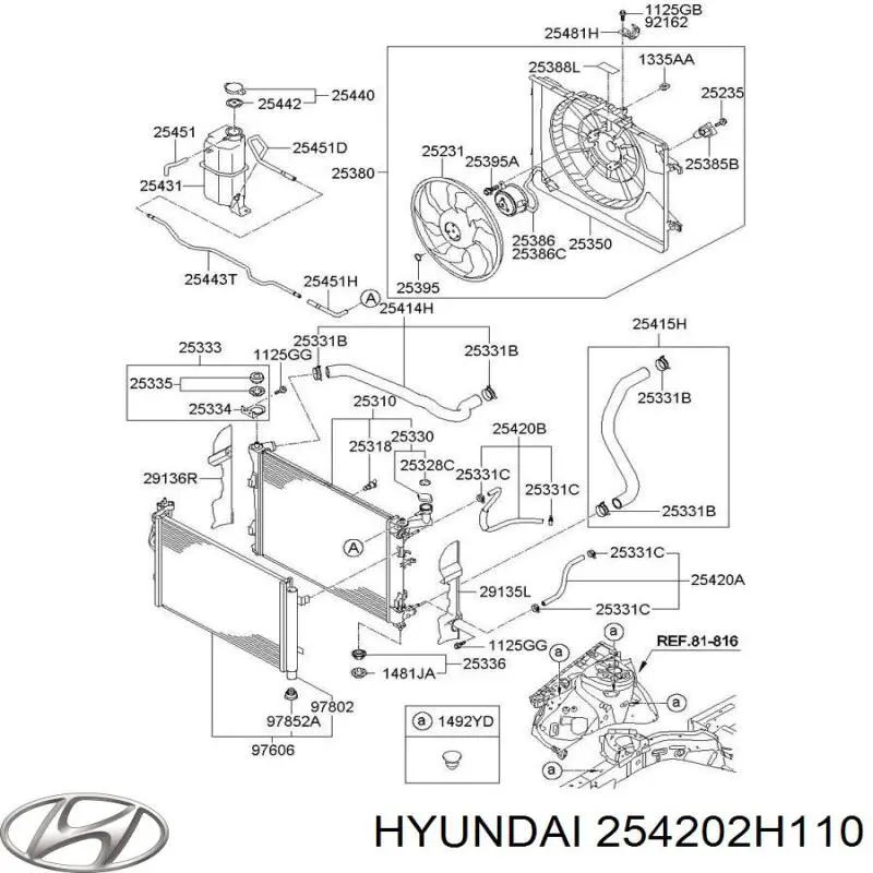  Hyundai/Kia 254202H110 ціна, від 12.67 USD