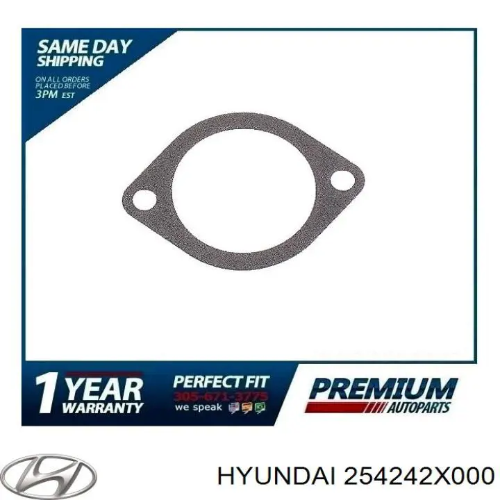 Прокладка фланця (трійника) системи охолодження Hyundai/Kia 254242X000 ціна, від 1.49 USD