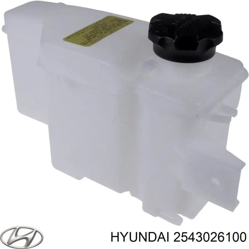 Бачок системи охолодження двигуна розширювальний Hyundai/Kia 2543026100 ціна, від 33.78 USD