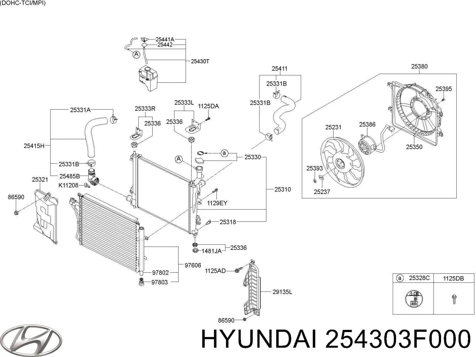 254303F000 Hyundai/Kia бачок системи охолодження, розширювальний