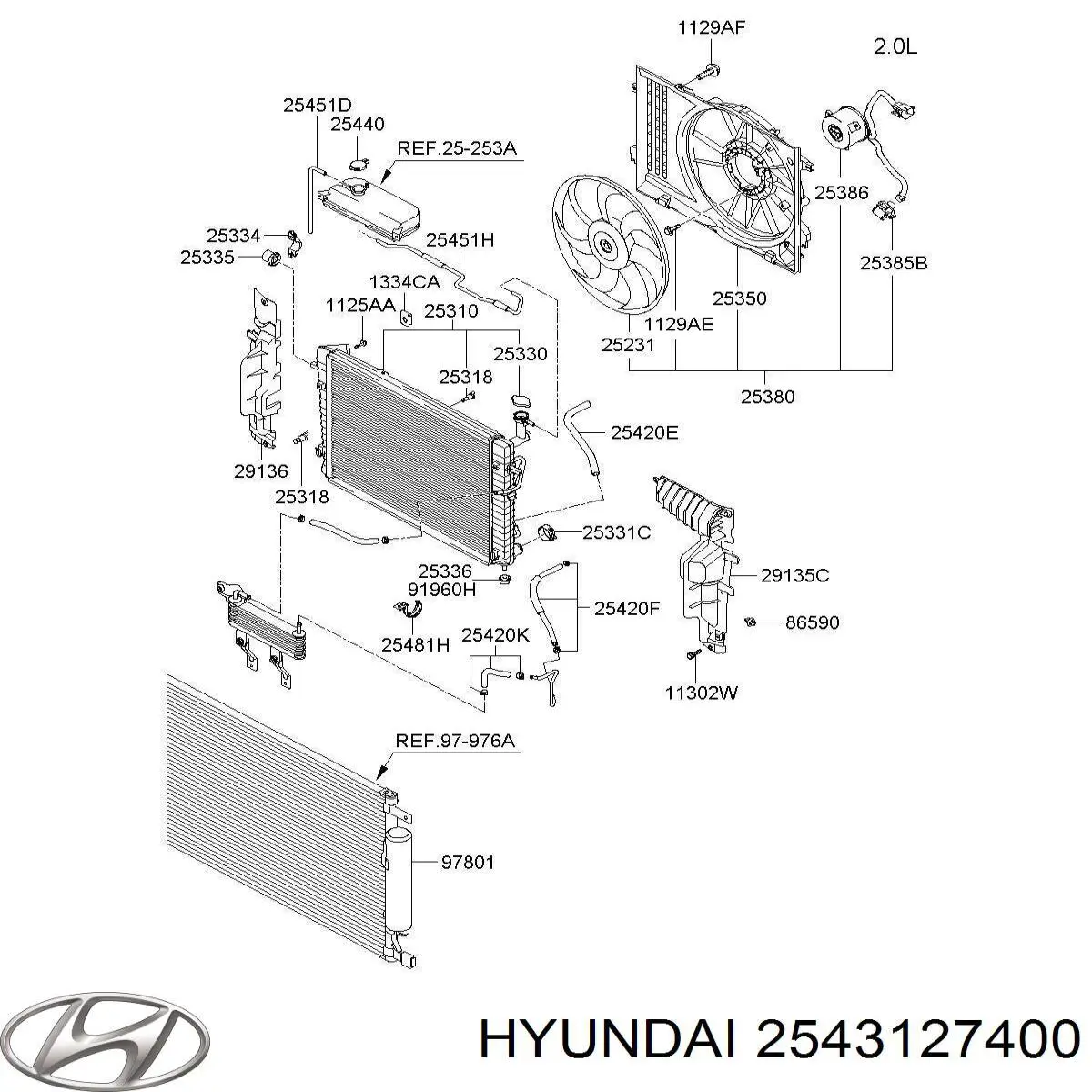  Hyundai/Kia 2543127400