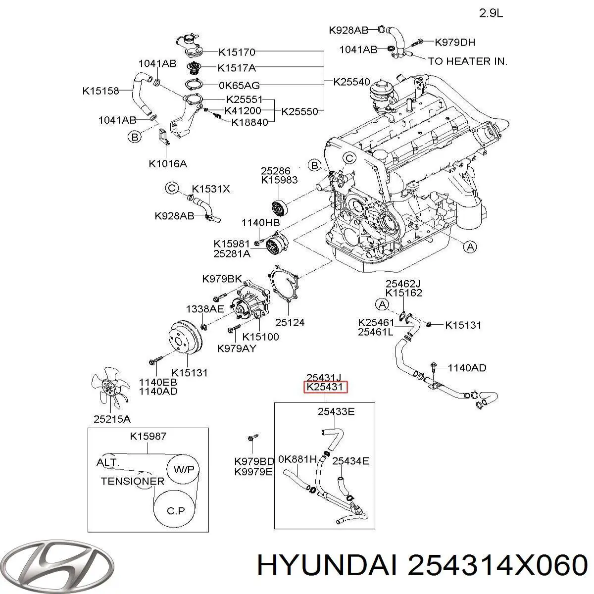  254314X060 Hyundai/Kia