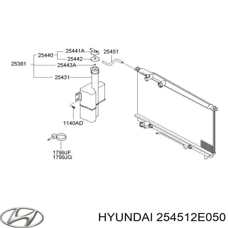 Купити 254512E050 Hyundai/Kia 