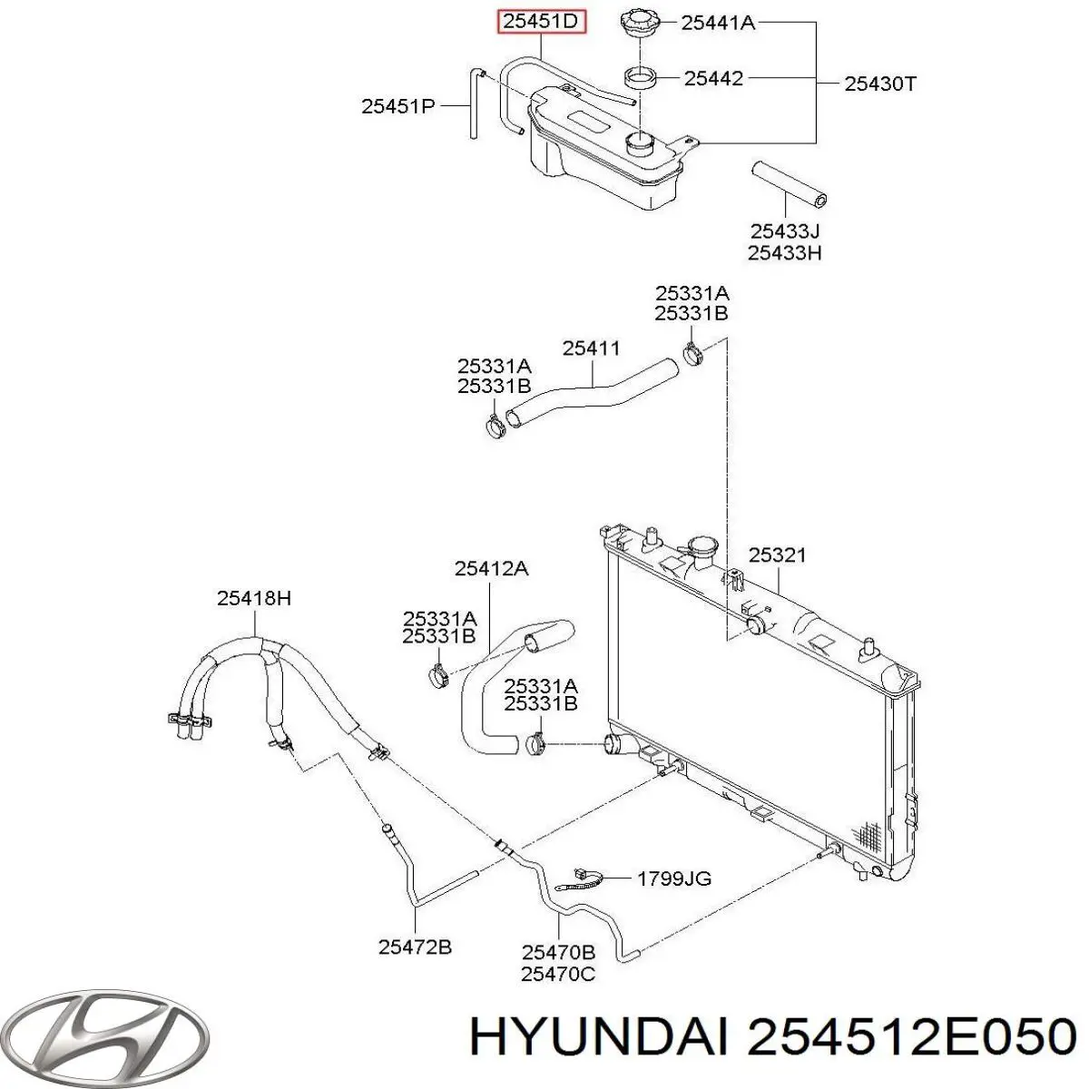  Hyundai/Kia 254512E050 ціна, від 1.27 USD