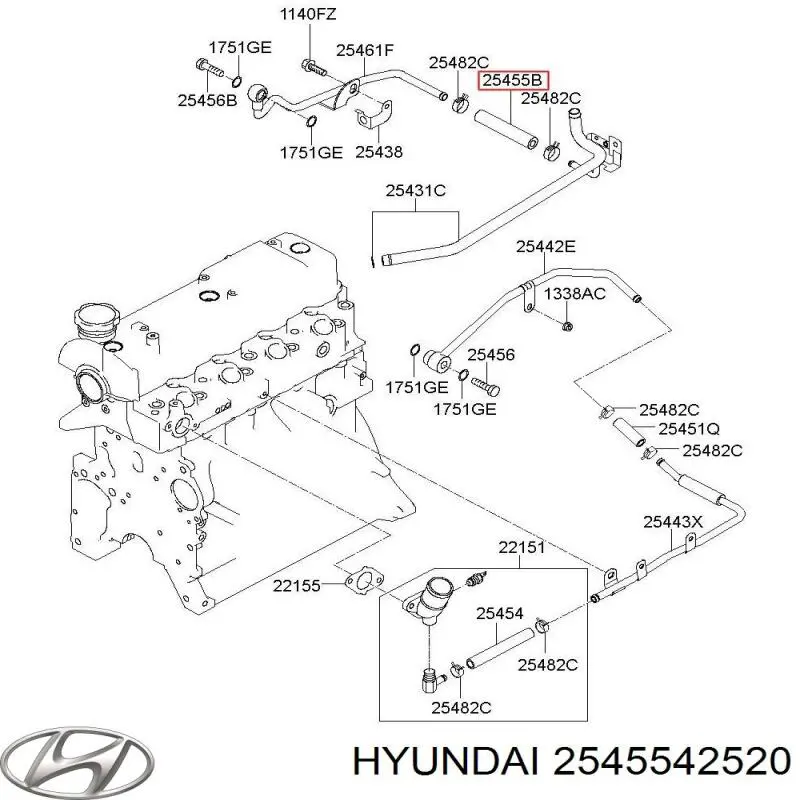  2545542520 Hyundai/Kia