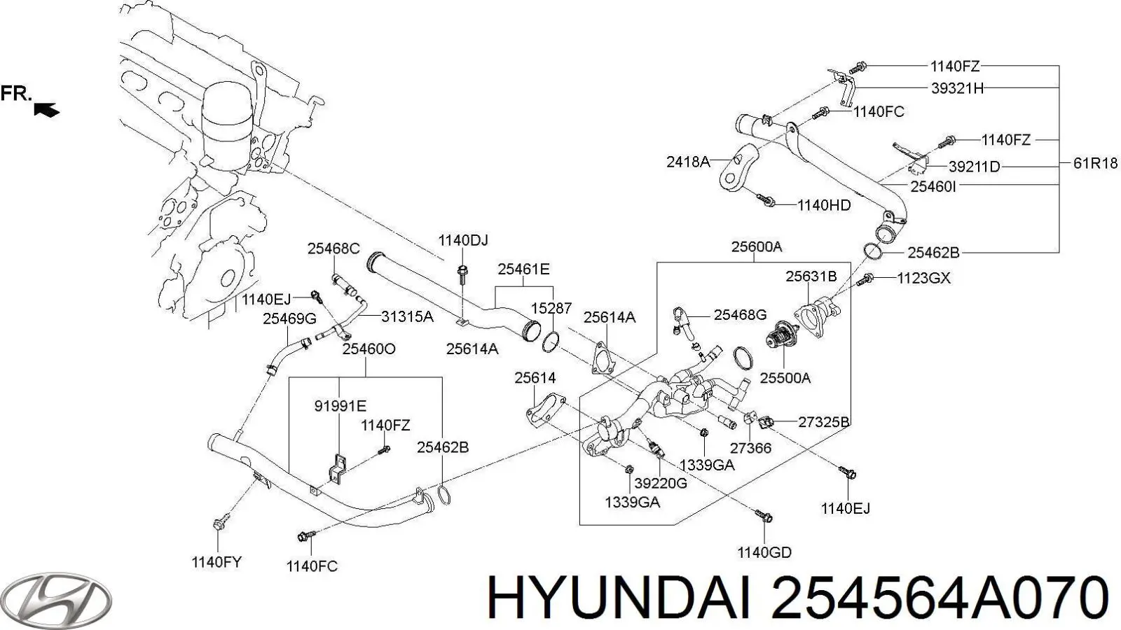 Купити 254564A000 Hyundai/Kia 