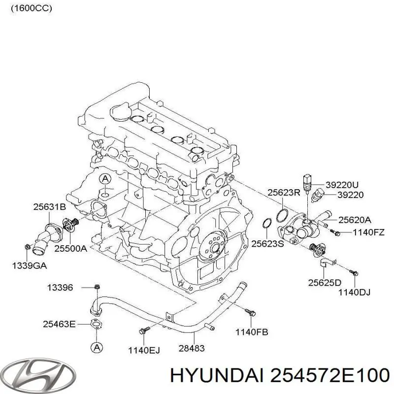 Купити 254572E100 Hyundai/Kia 