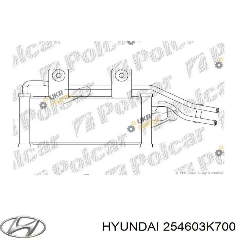 254603K700 Hyundai/Kia Радіатор охолодження, АКПП