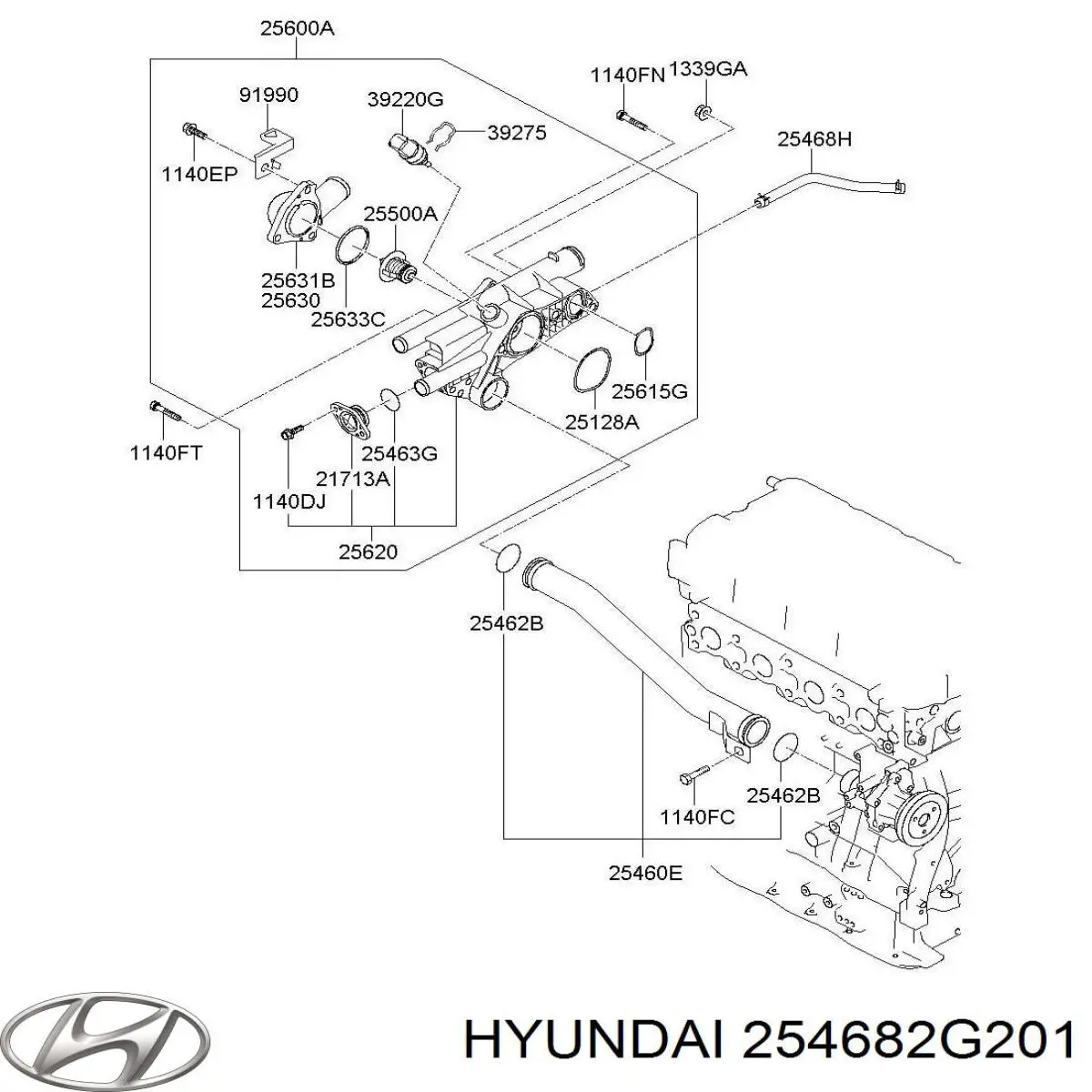 254682G201 Hyundai/Kia 