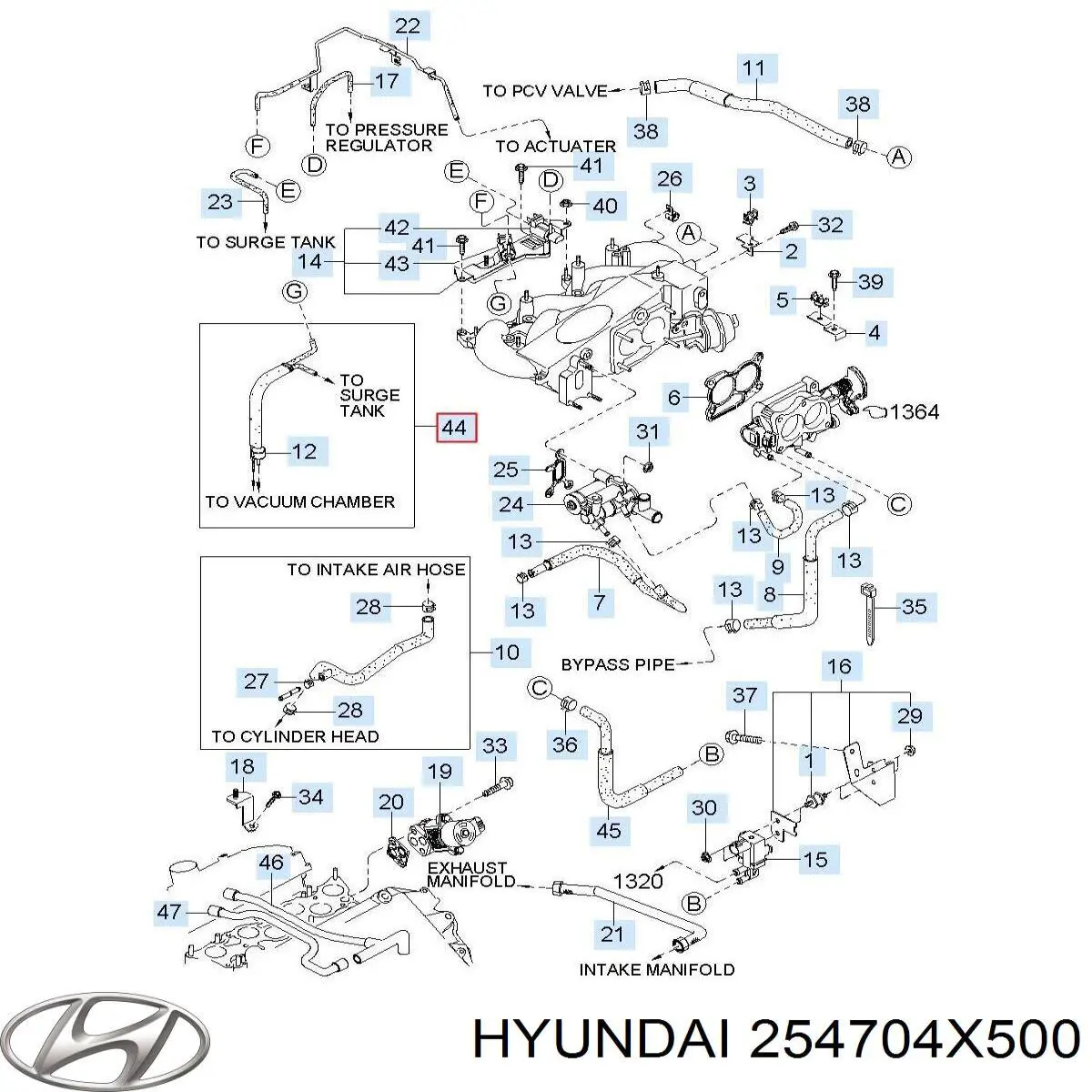 254704X500 Hyundai/Kia 