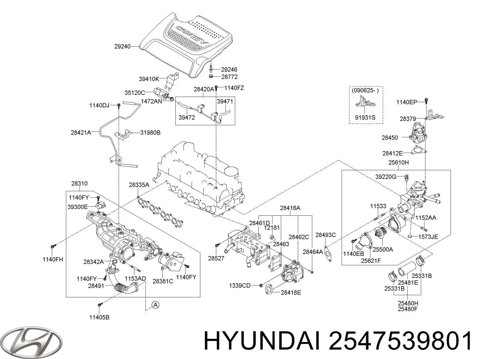 Купити 2547539801 Hyundai/Kia 