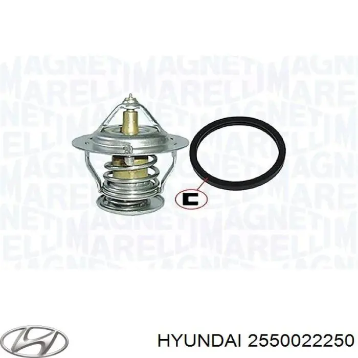 Автомобільний термостат Hyundai/Kia 2550022250 ціна, від 7.71 USD