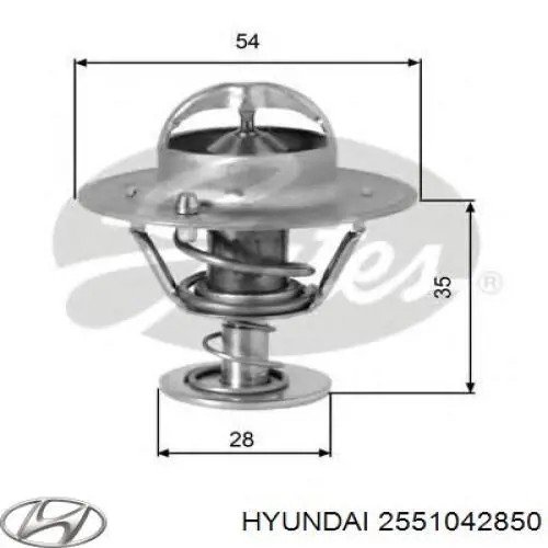 Автомобільний термостат Hyundai/Kia 2551042850 ціна, від 9.30 USD