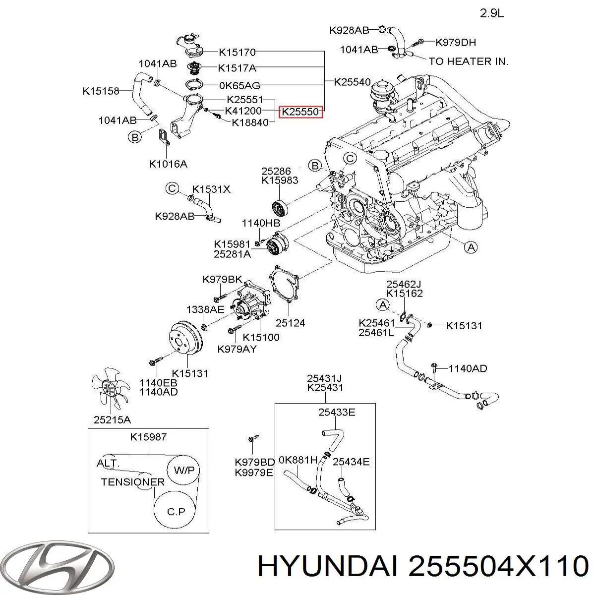  255504X110 Hyundai/Kia