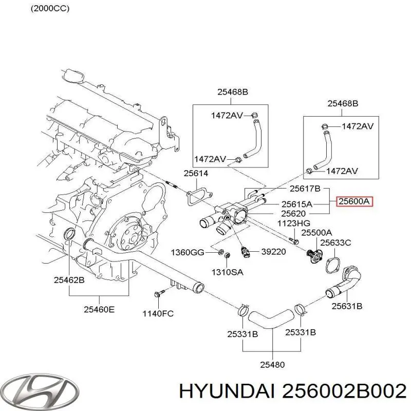  256002B002 Hyundai/Kia