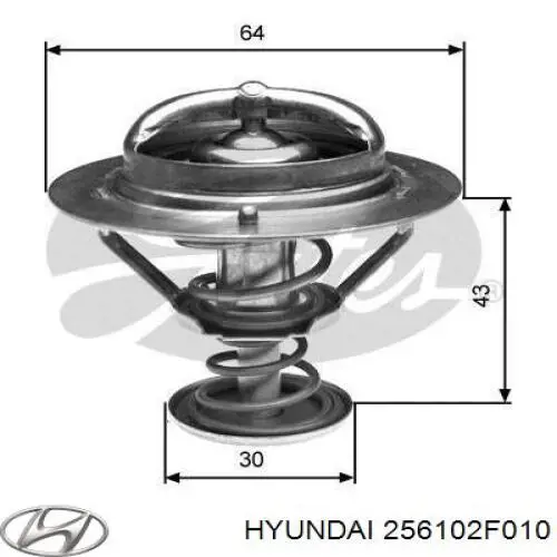 Кожух термостата Hyundai/Kia 256102F010 ціна, від 19.75 USD