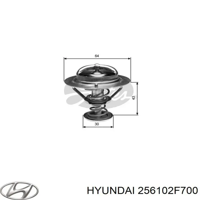 256102F700 Hyundai/Kia Корпус термостата в зборі