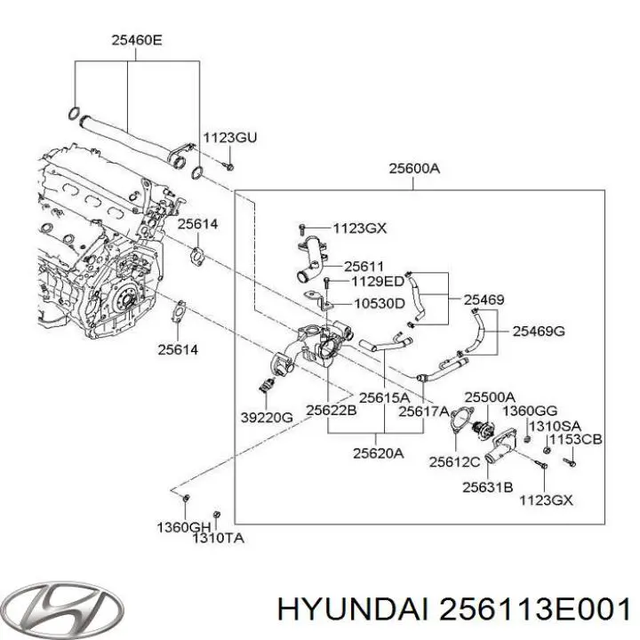 Купити 256113E001 Hyundai/Kia 