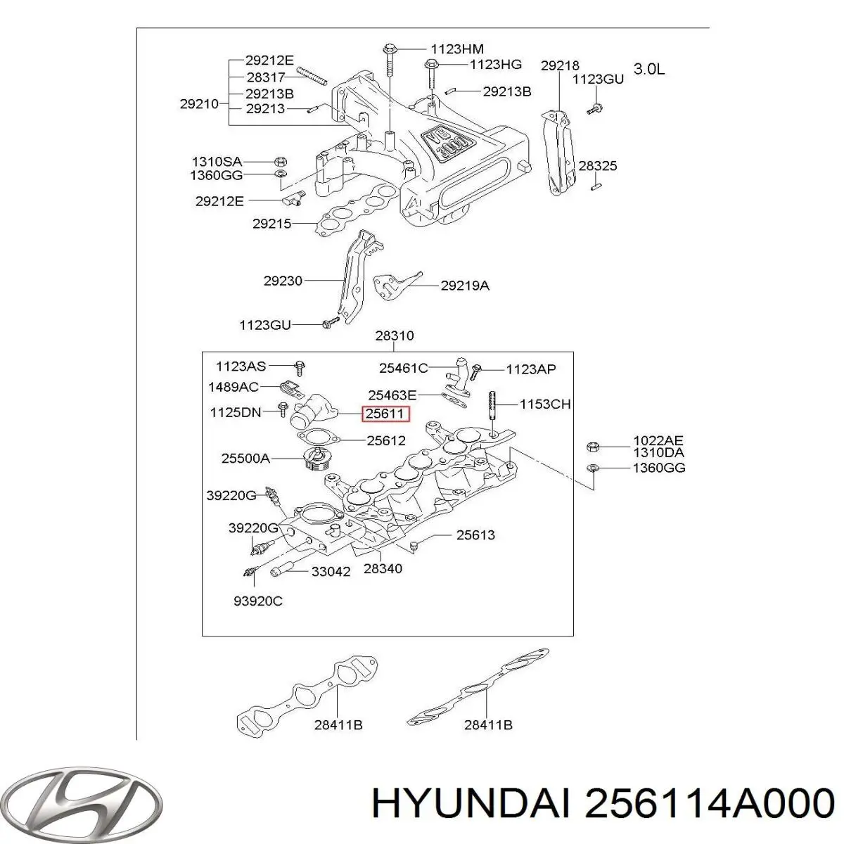  Hyundai/Kia 256114A000 ціна, від 5.07 USD
