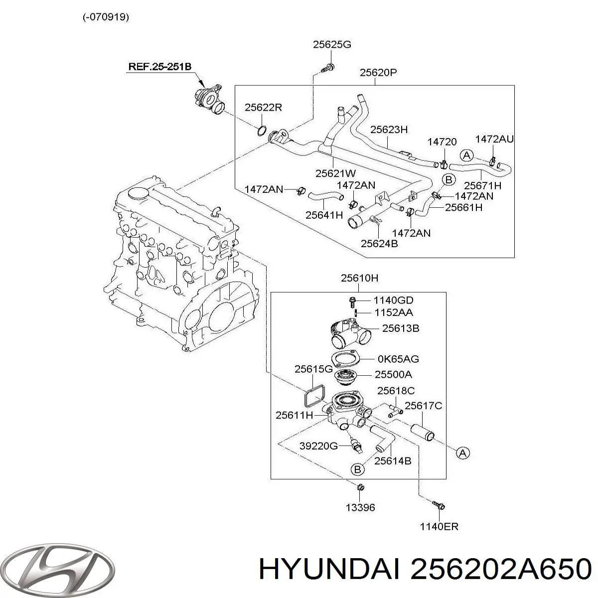  Hyundai/Kia 256202A650 ціна, від 38.01 USD