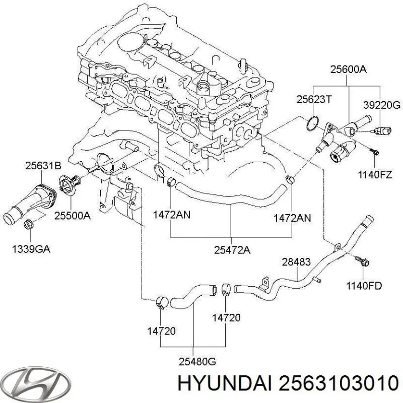  2563103010 Hyundai/Kia