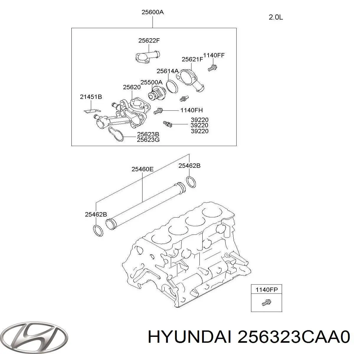  Hyundai/Kia 256323CAA0 ціна, від 12.50 USD