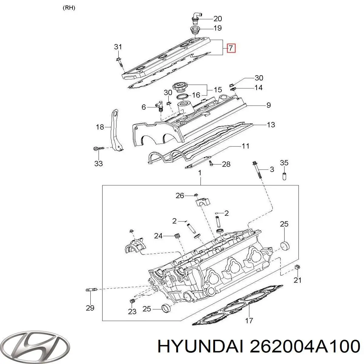  Hyundai/Kia 262004A100 ціна, від 24.01 USD