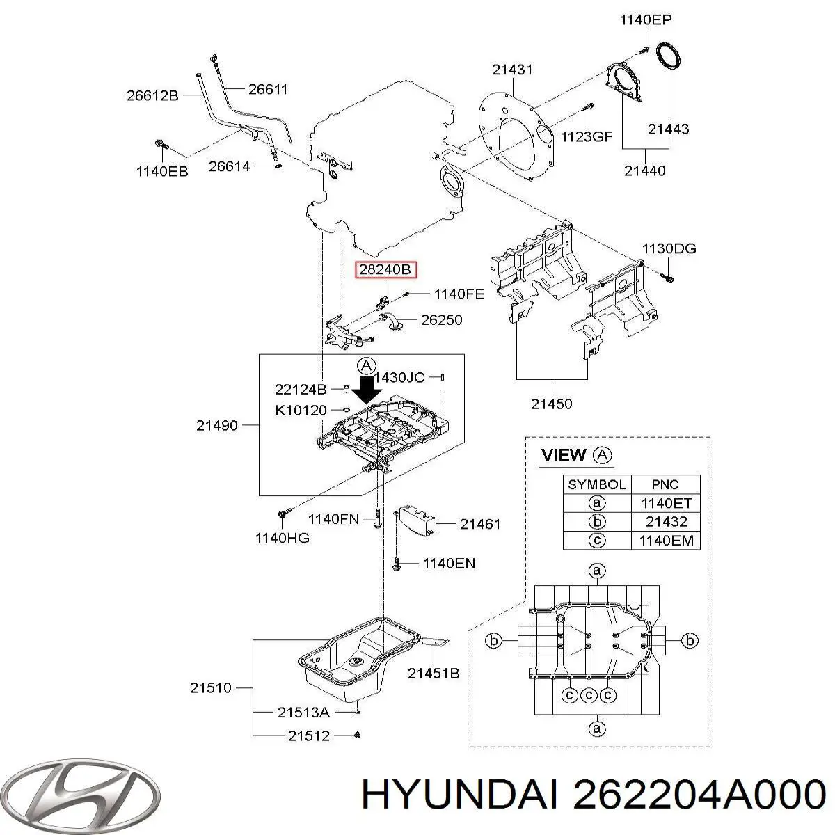  262204A000 Honda