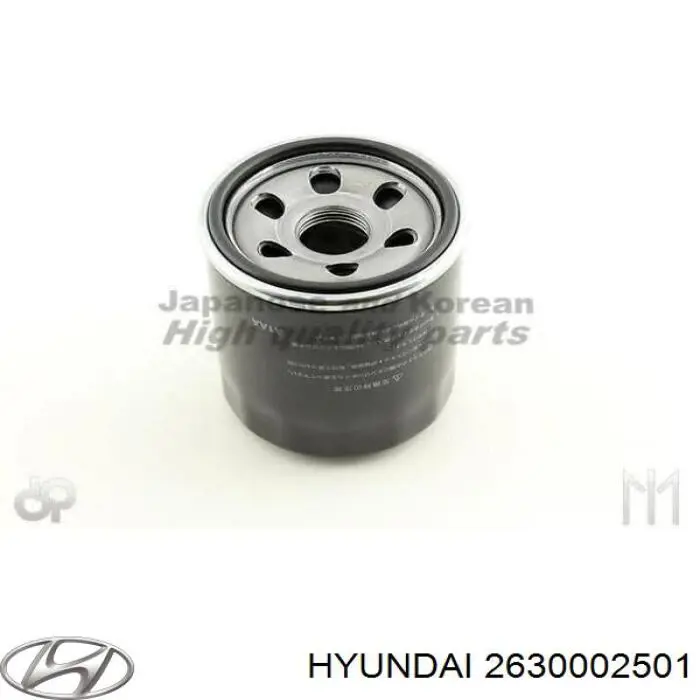 Фільтр масляний Hyundai/Kia 2630002501