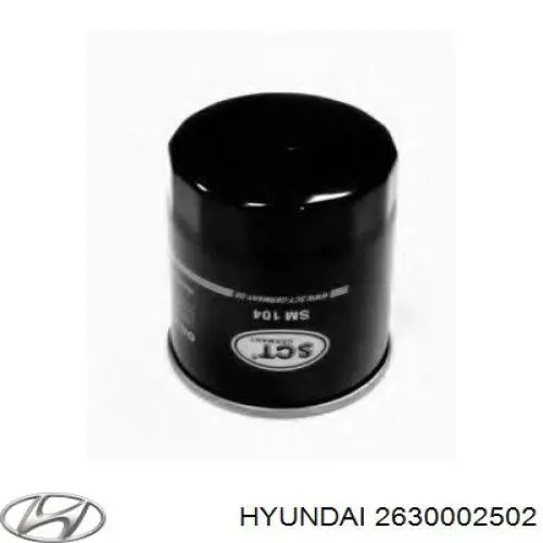 Масляний фільтр двигуна Hyundai/Kia 2630002502 ціна, від 6.12 USD