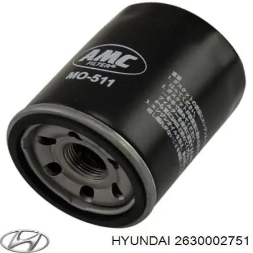Масляний фільтр 2630002751 Hyundai/Kia