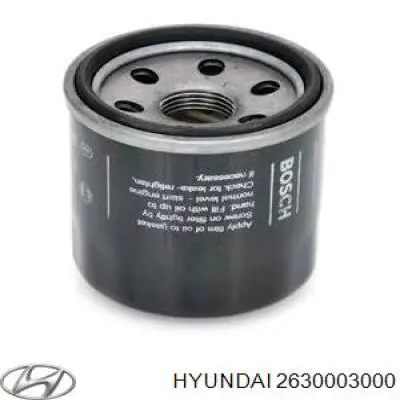 2630003000 Hyundai/Kia Фильтр масляный